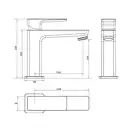 змішувач для умивальника Omnires Parma nickel (PM7411IN)