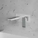 Omnires Parma Смеситель для умывальника, хром/белый (PM7415CRB)