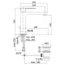 Смеситель для раковины Paffoni Effe (цвет - хром), с донным клапаном (EF073CR)