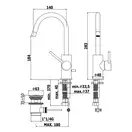 Змішувач для умивальника Paffoni Light без донного клапана Mercury Grey (LIG078MG)