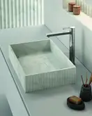 Смеситель для раковины высокий Paffoni Ringo (цвет - хром), без донного клапана (RIN081CR)
