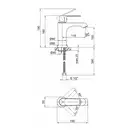 Смеситель для раковины Qtap Fresh WCR 001F (QTFREWCR001F) фото 2 Aquada.com.ua