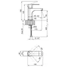 Смеситель для раковины Qtap Lipno 1023101G (QTLIPNO1023101G)