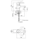 Смеситель для раковины Qtap Levny 1050104C (QTLVN1050104C)