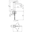 Смеситель для раковины Qtap Robin 1060M102B (QTROB1060M102B)