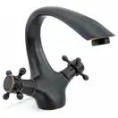 Смеситель для раковины (умывальника) REA RETRO OLD BLACK черный (REA-B0225)