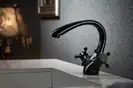 Смеситель для раковины (умывальника) REA RETRO OLD BLACK черный (REA-B0225)
