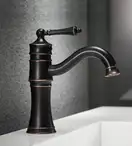 Смеситель для раковины (умывальника) REA VINTAGE OLD BLACK черный низкий (REA-B0226)