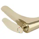 Смеситель для раковины (умывальника) REA ORBIT GOLD золотой низкий (REA-B2050)