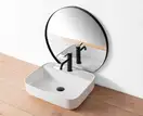 Смеситель для раковины (умывальника) REA GUSTO TWO BLACK MAT черный низкий (REA-B3216)