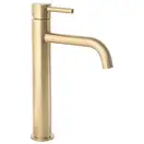 Смеситель для раковины (умывальника) REA LUNGO BRUSHED GOLD высокий (REA-B4526)