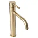 Смеситель для раковины (умывальника) REA LUNGO BRUSHED GOLD высокий (REA-B4526)