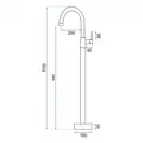 Rea Ortis Gold Смеситель для раковины, золотой (REA-B4890)