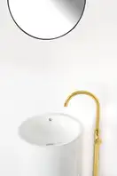Rea Ortis Gold Смеситель для раковины, золотой (REA-B4890)