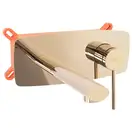 Смеситель для раковины (умывальника) REA OVAL GOLD + BOX скрытого монтажа (REA-B5125)