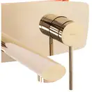 Смеситель для раковины (умывальника) REA OVAL GOLD + BOX скрытого монтажа (REA-B5125)