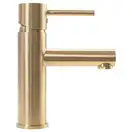 Смеситель для раковины (умывальника) REA TESS BRUSHED GOLD низкий (REA-B5661)
