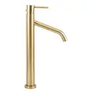Смеситель для раковины (умывальника) REA LEVEL BRUSHED GOLD матовое золото высокий (REA-B6217)