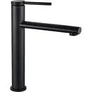 Смеситель для раковины (умывальника) REA OVAL BLACK черный высокий (REA-B6511)