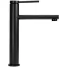 Смеситель для раковины (умывальника) REA OVAL BLACK черный высокий (REA-B6511)