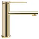 Смеситель для раковины (умывальника) REA OVAL GOLD золото низкий (REA-B6515)