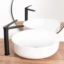 Змішувач для раковини (умивальника) REA CREEK BLACK MAT чорний (REA-B8404)