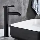 Rea Graff Black Смеситель для раковины, черный (REA-B8665)