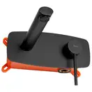Смеситель для раковины (умывальника) REA OVAL BLACK + BOX черный скрытого монтажа (REA-B8860)