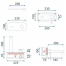 Смеситель для раковины (умывальника) REA OVAL BLACK + BOX черный скрытого монтажа (REA-B8860)
