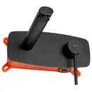 Смеситель для раковины (умывальника) REA OVAL BLACK + BOX черный скрытого монтажа (REA-B8860)