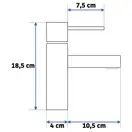 Rea Tess Black Mat Смеситель для раковины, черный (REA-B8881)
