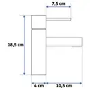 Rea Tess Black Mat Смеситель для раковины, черный (REA-B8881)