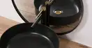 Смеситель для раковины (умывальника) REA GRIP BLACK GOLD высокий черный с золотой вставкой (REA-B9400)