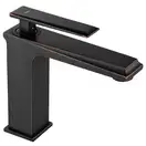 Смеситель для раковины (умывальника) REA ROMANO OLD BLACK черный низкий (REA-B9900)