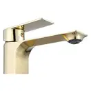 Смеситель для раковины (умывальника) REA URBAN GOLD золотой высокий (REA-B9912)