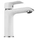 Смеситель для раковины (умывальника) REA  BLOOM WHITE CHROM низкий (REA-B9915)