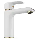 Rea Bloom Смеситель для раковины, бело-золотой (REA-B9919)
