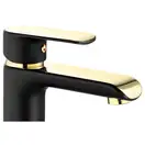 Rea Bloom Black Gold Смеситель для раковины, высокий, черный (REA-B9936)