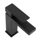 Змішувач для раковини (умивальника) Yoka FOST BLACK чорний низький (BU.FOST-BLK)