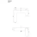 Змішувач для ванни Corsan ANZIO CHROME з виливом (ERP)