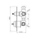 GRB Axis Chrome Змішувач для ванни, хром (74224740)