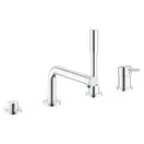 Смеситель на борт ванны Grohe Concetto (цвет - хром), с душевым гарнитуром (19576002) фото 1 Aquada.com.ua