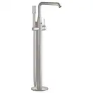 Смеситель для ванны напольный Grohe Essence (цвет - сталь), с душевым гарнитуром (23491DC1) фото 1 Aquada.com.ua