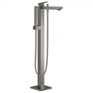 Смеситель для ванны напольный Grohe Eurocube (цвет - тёмный графит, матовый), с душевым гарнитуром (23672AL1) фото 1 Aquada.com.ua
