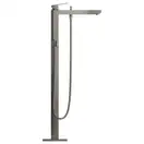 Смеситель для ванны напольный Grohe Eurocube (цвет - тёмный графит, матовый), с душевым гарнитуром (23672AL1) фото 2 Aquada.com.ua
