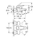 Смеситель для ванны Grohe Eurostyle (цвет - хром) (23726003) фото 2 Aquada.com.ua