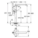 Grohe Plus Змішувач для ванни, підлоговий, хром (23846003)