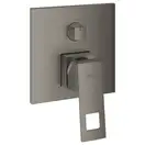 Смеситель для ванны с переключатилем на 3 положения Grohe Eurocube (цвет - тёмный графит, матовый) (24094AL0) фото 1 Aquada.com.ua