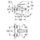 Grohe Start Змішувач одноважільний для ванни, хром (24206002)