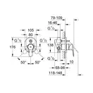 Смеситель для ванны/душа Grohe Bau Edge (цвет - хром) (29063000) фото 2 Aquada.com.ua